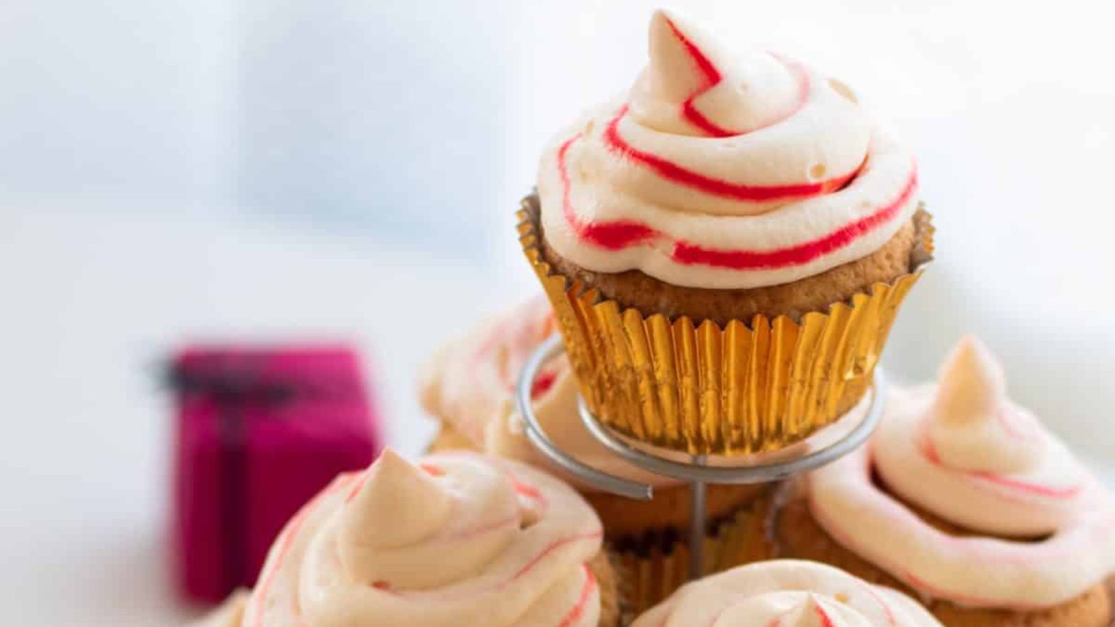 Candy Cane Cupcakes