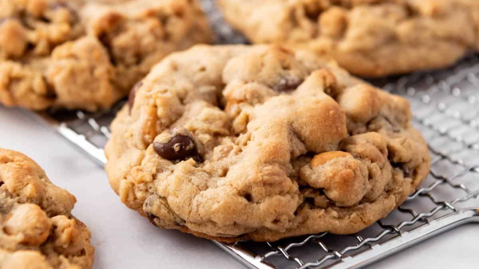 Peanut Butter Oatmeal Butterscotch Chocolate Chip Cookies