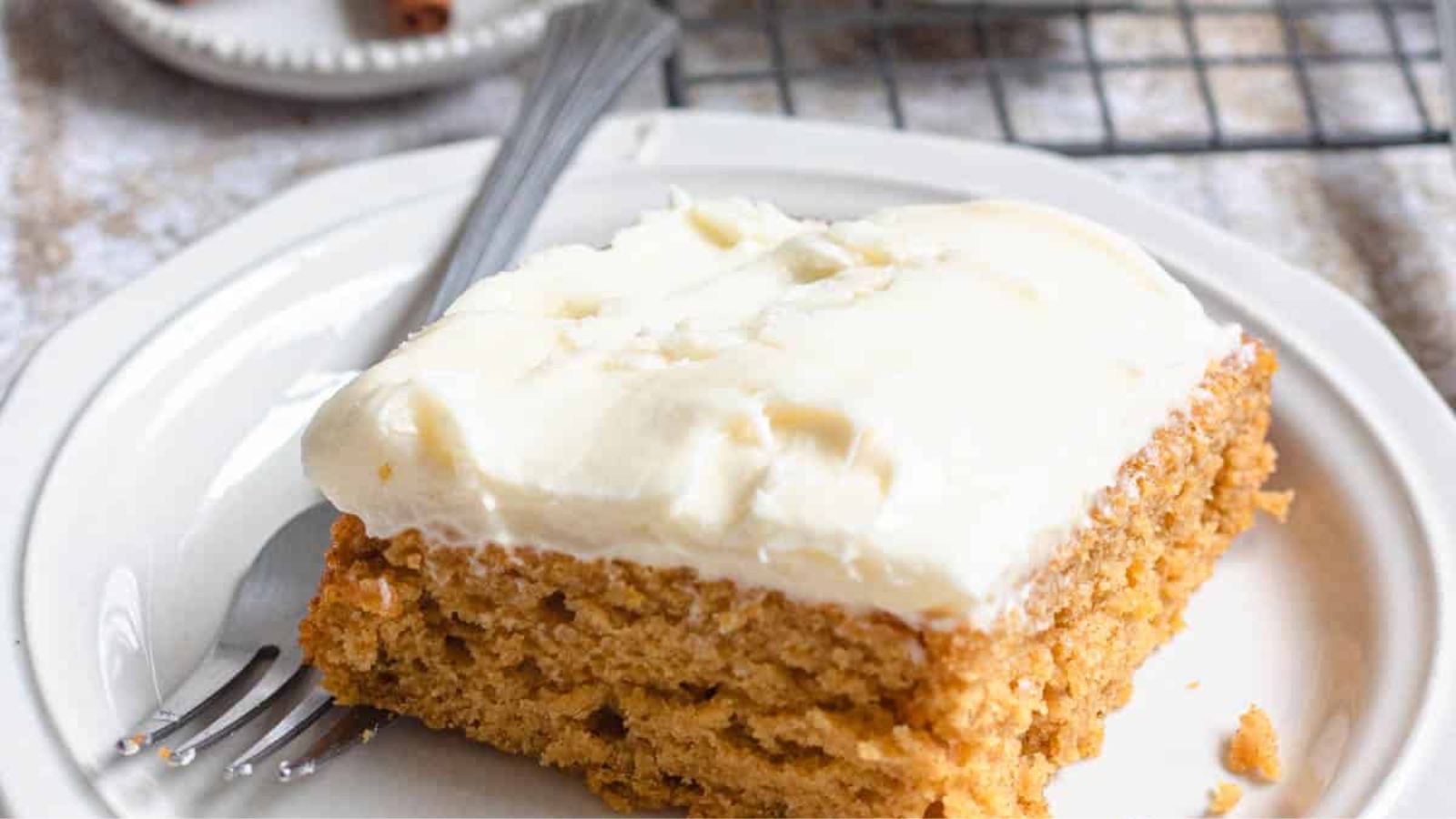 Pumpkin Cake with Cream Cheese Frosting