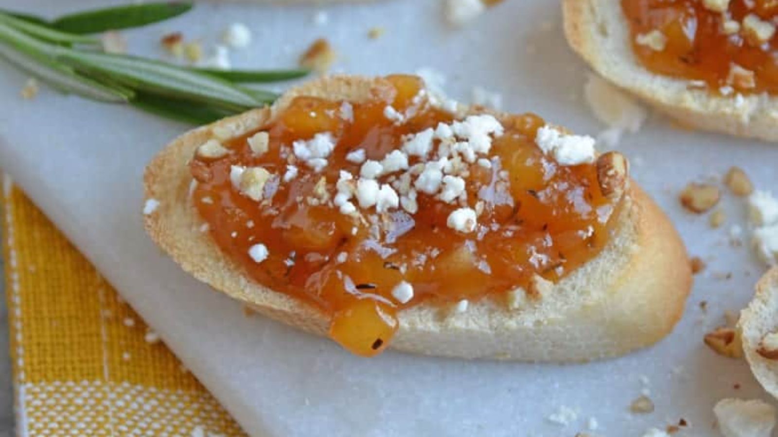 Apricot Pear Crostini