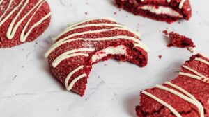 Stuffed Red Velvet Cookies