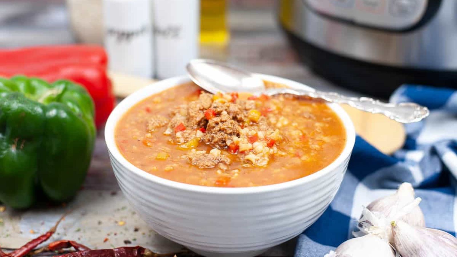 Instant Pot Stuffed Pepper Soup