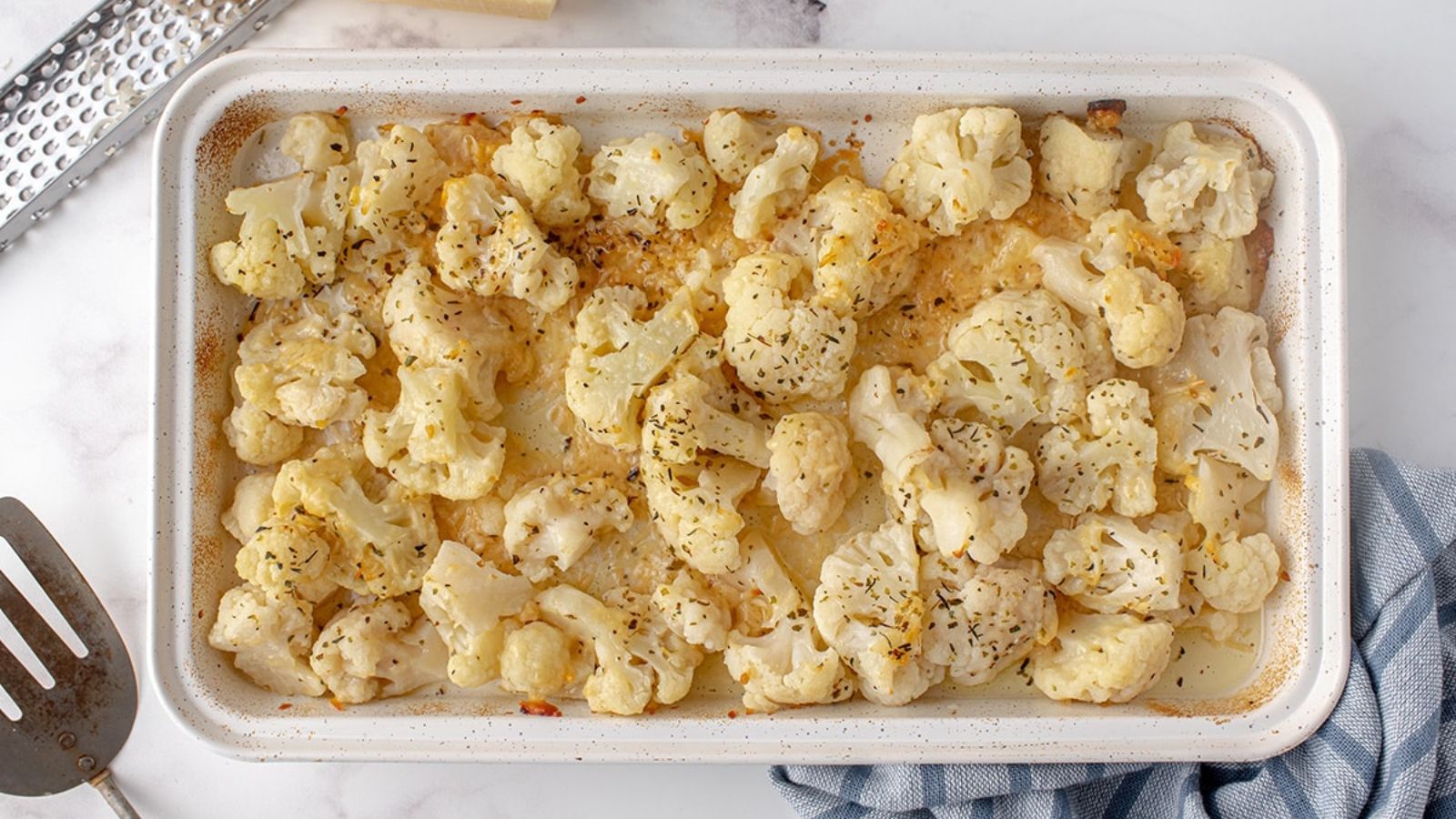 Garlic Parmesan Roasted Cauliflower