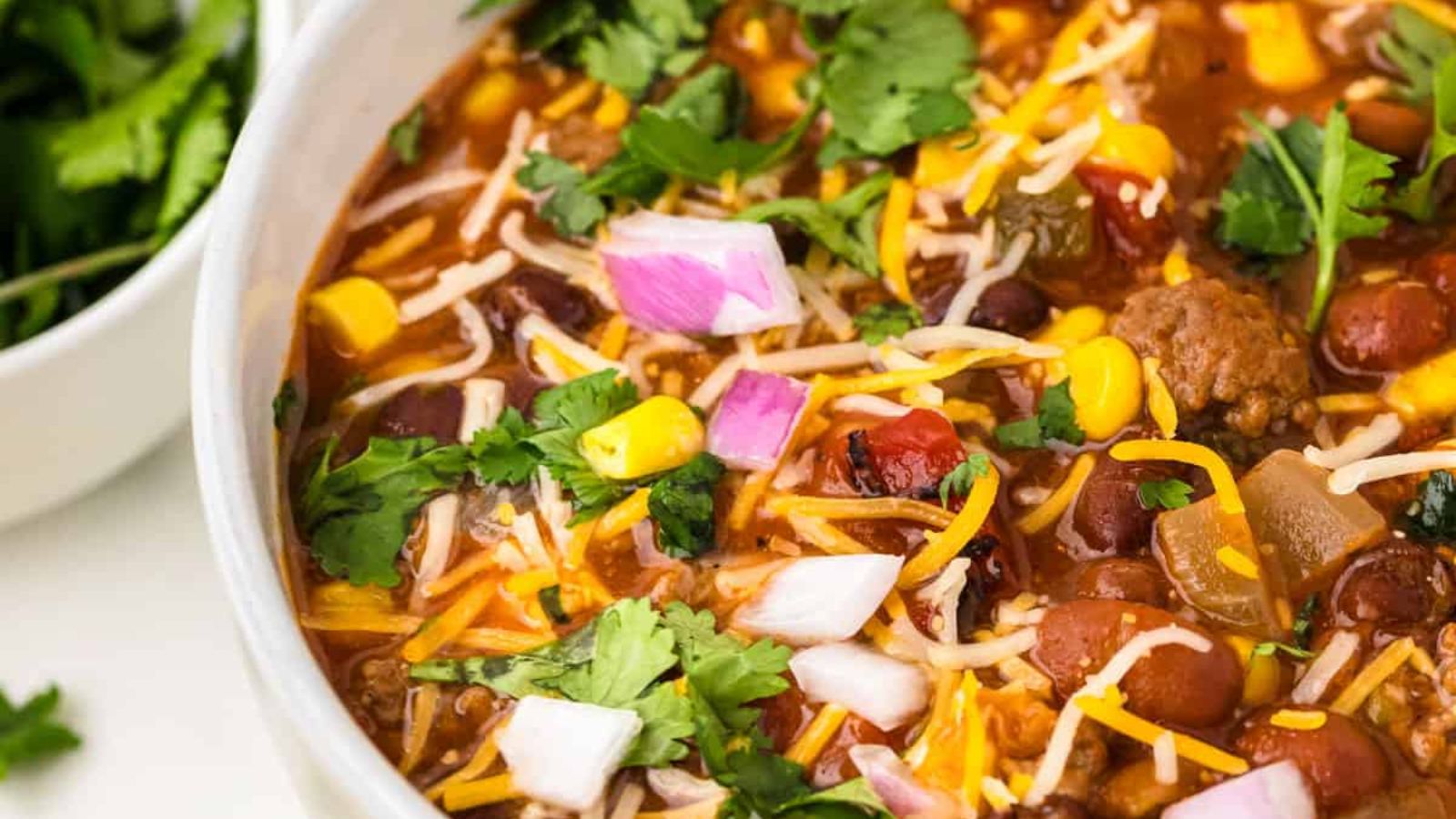 Easy Slow Cooker Taco Soup Recipe