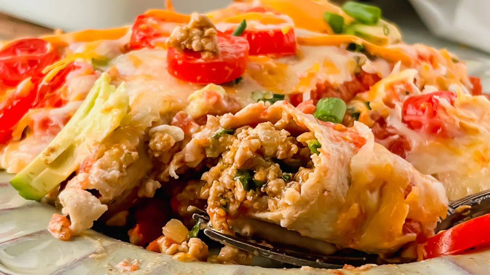 Healthy Ground Turkey Enchiladas