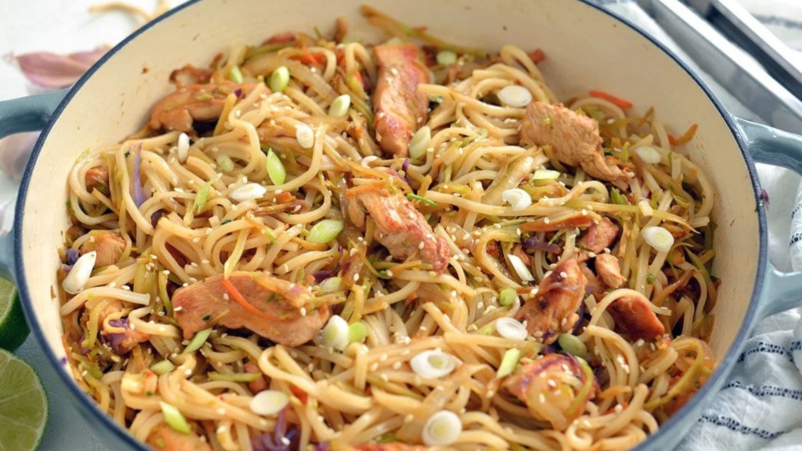 Chicken Stir Fry Rice Noodles