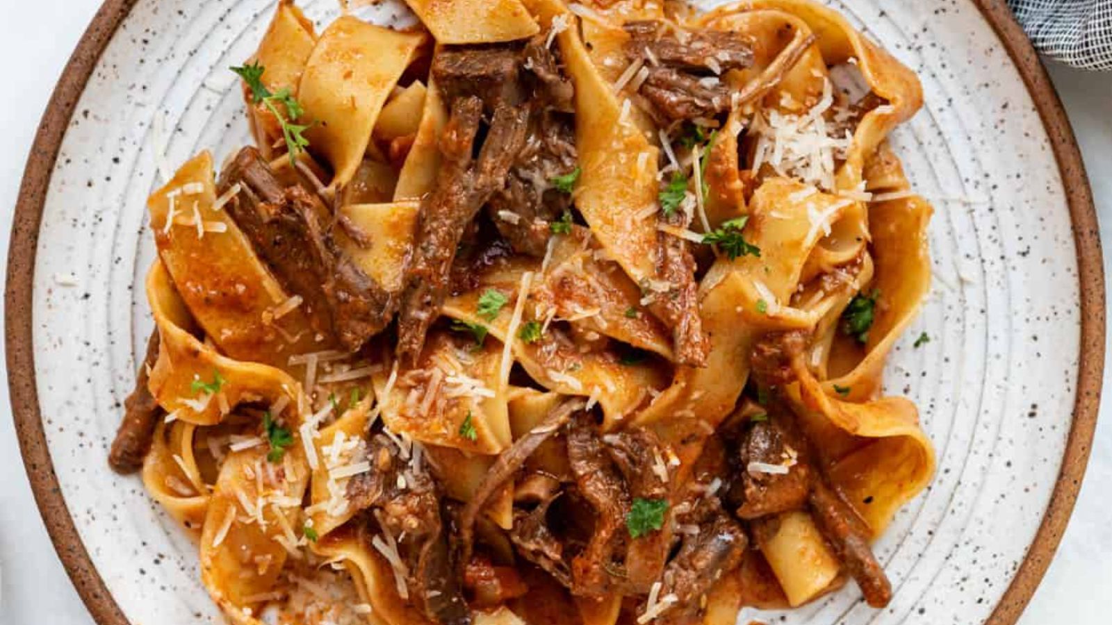 Shredded Beef Ragu with Pappardelle