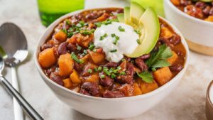 Vegetarian Chili with Sweet Potatoes