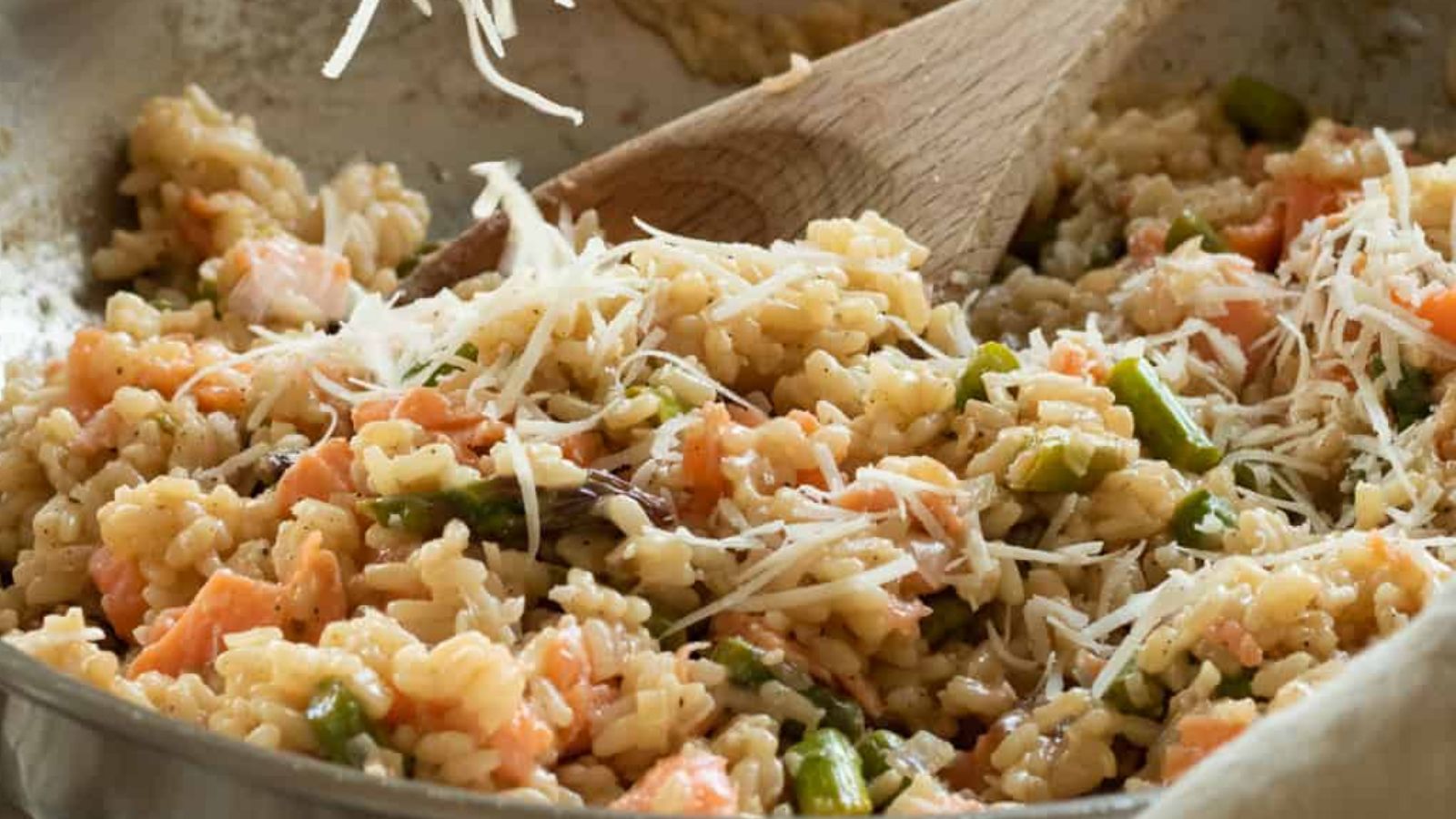 Smoked Salmon Risotto with Asparagus & Lemon