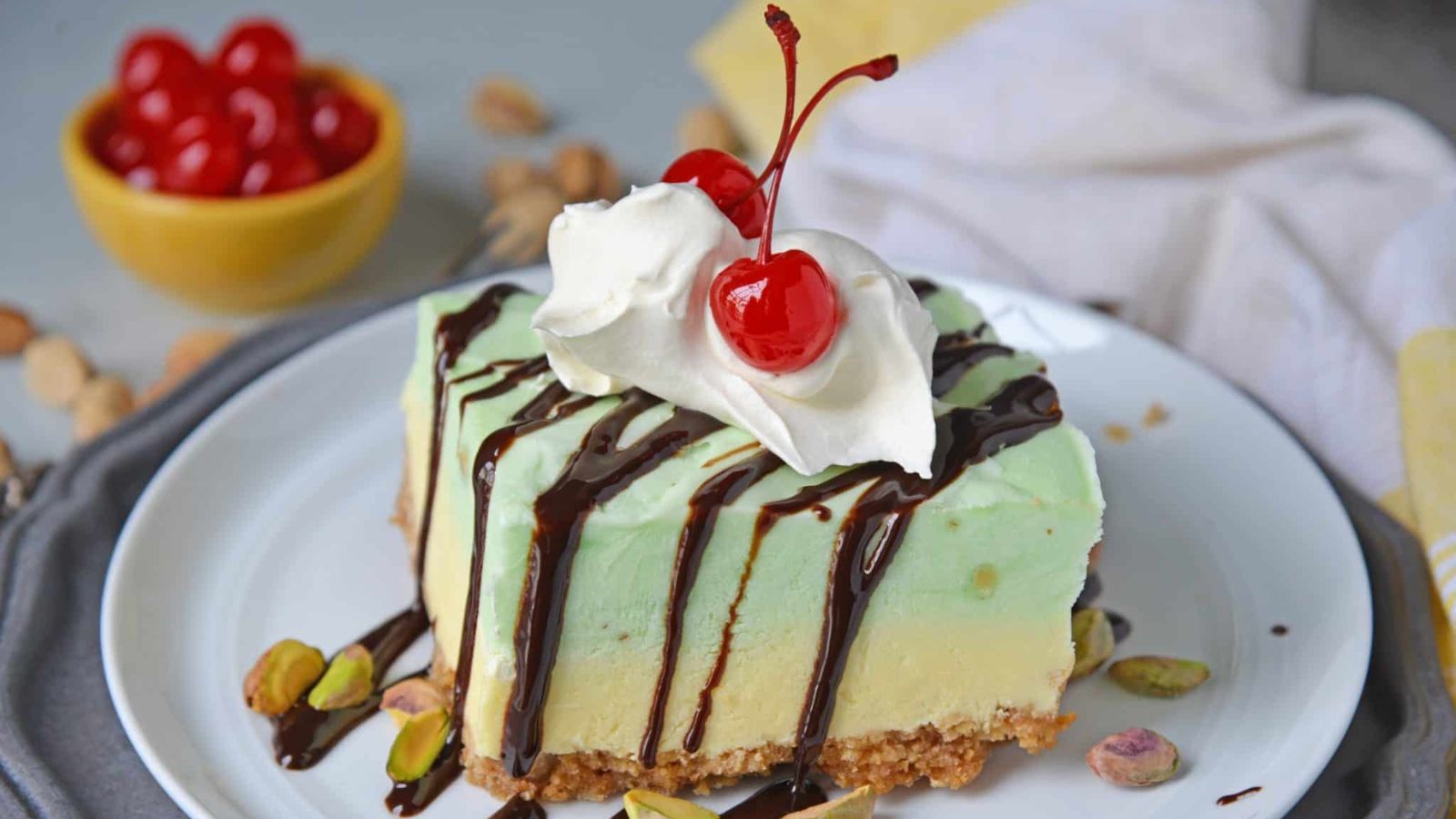 Pistachio Icebox Cake