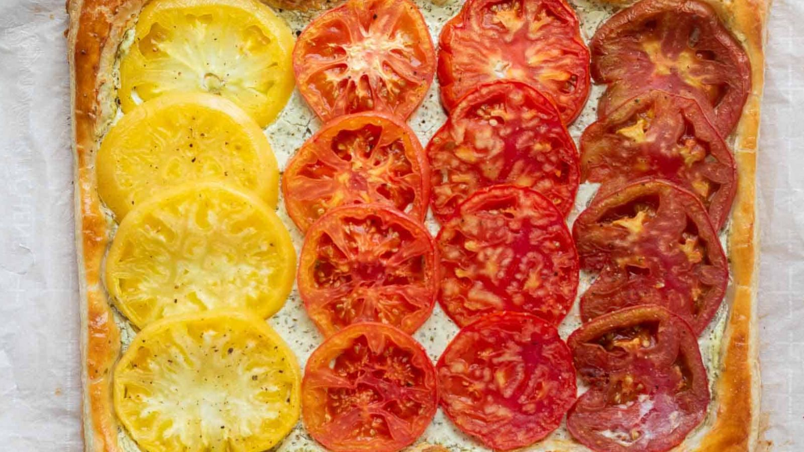 Heirloom Tomato Tart with Puff Pastry