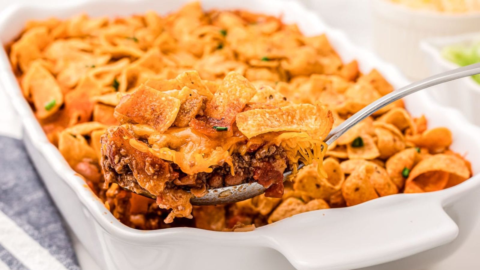 Crunchy and Cheesy Frito Pie Casserole