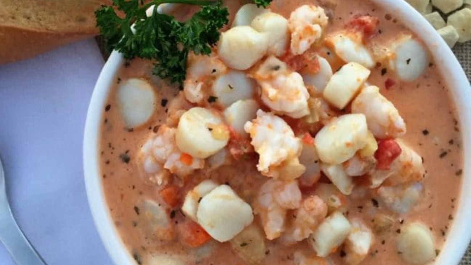 Creamy Tomato Seafood Bisque