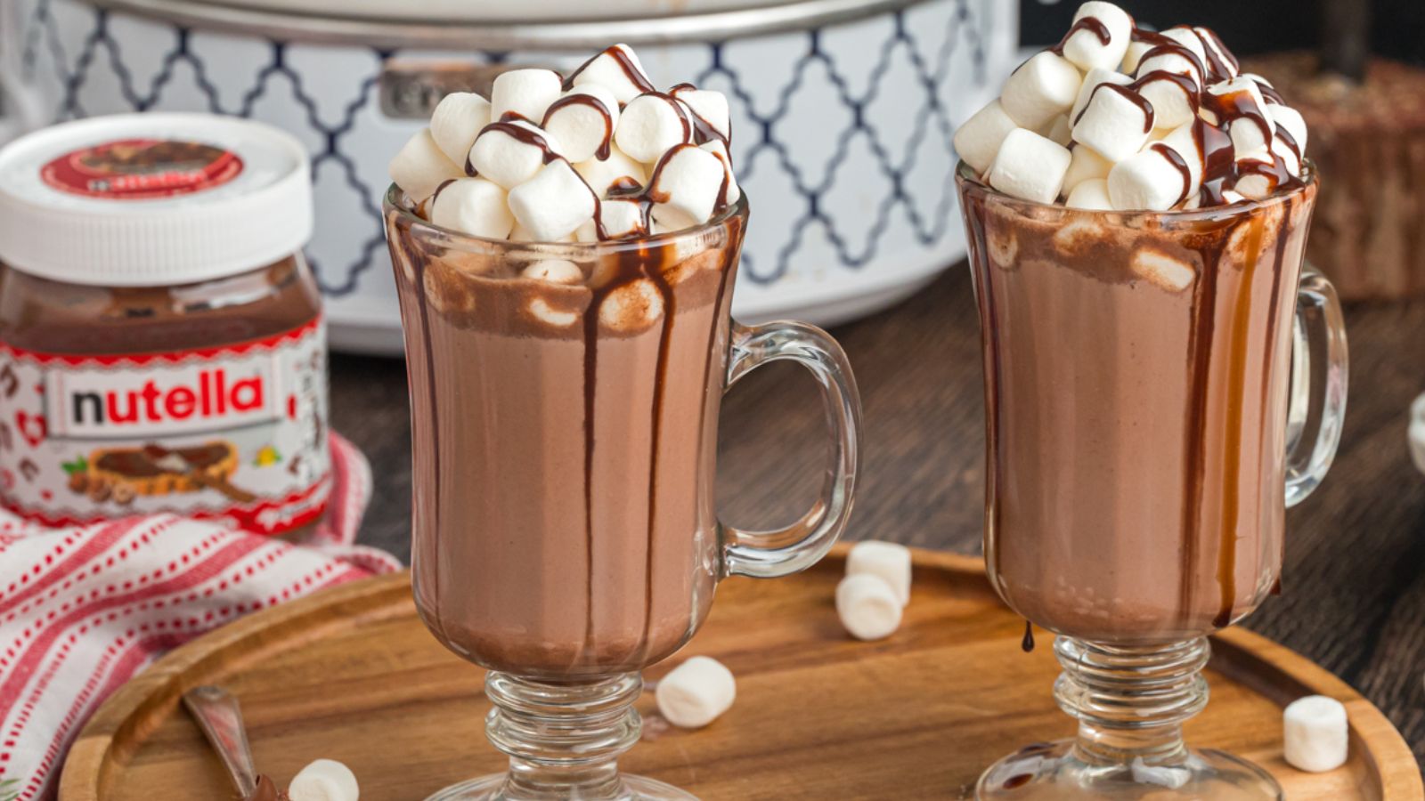 Slow Cooker Nutella Hot Chocolate