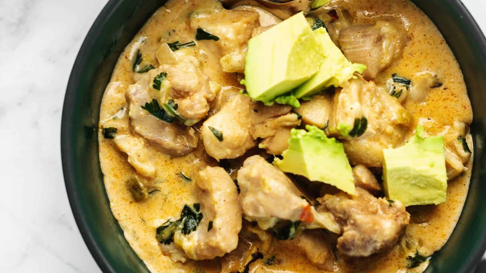 Keto Cream Cheese Chicken Chili