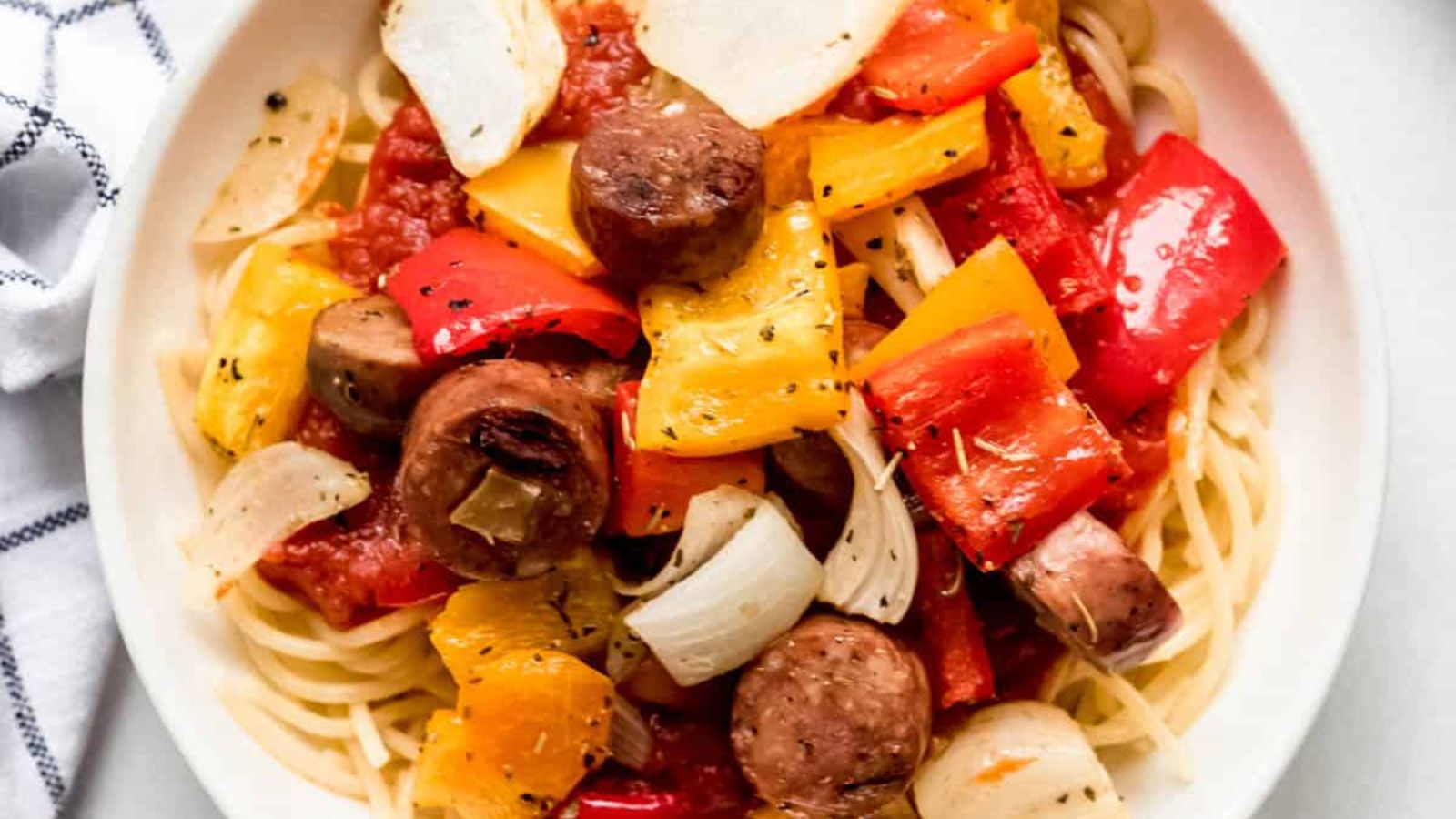 Sheet Pan Sausage and Peppers