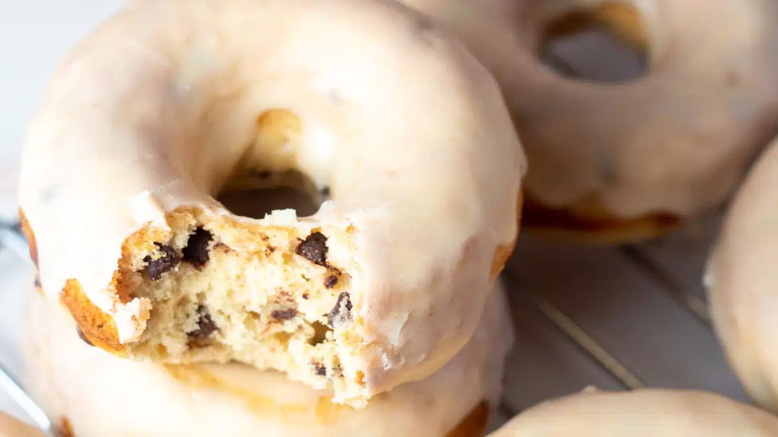 Peanut Butter Chocolate Chip Baked Donuts