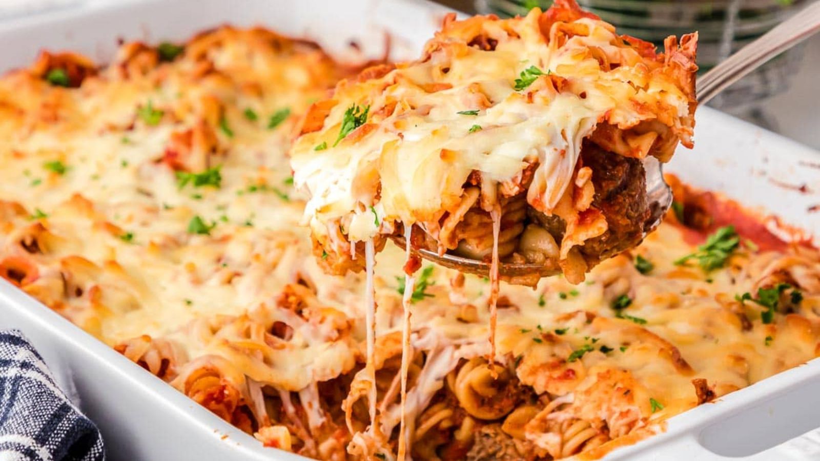 Dump and Bake Meatball Casserole