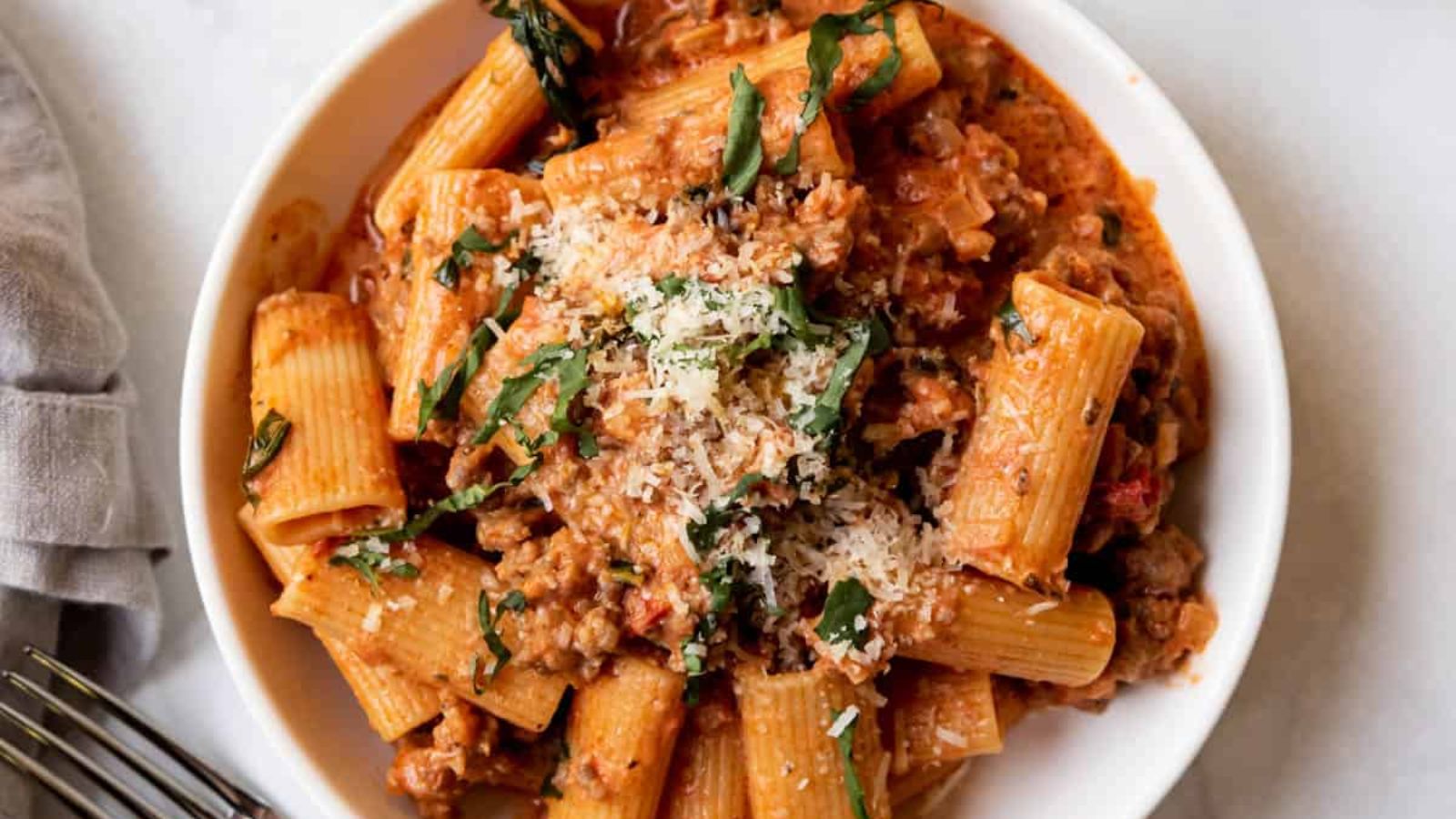 Sausage Rigatoni Pasta Recipe