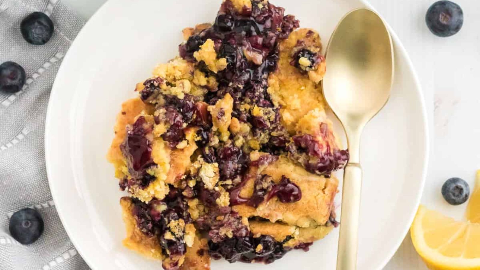 Lemon Blueberry Dump Cake