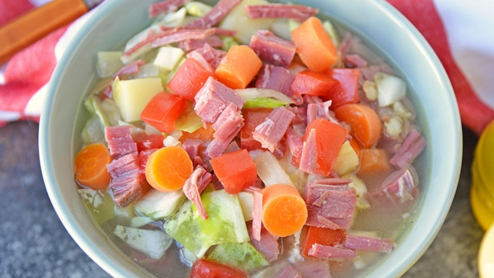 Leftover Corned Beef and Cabbage Soup