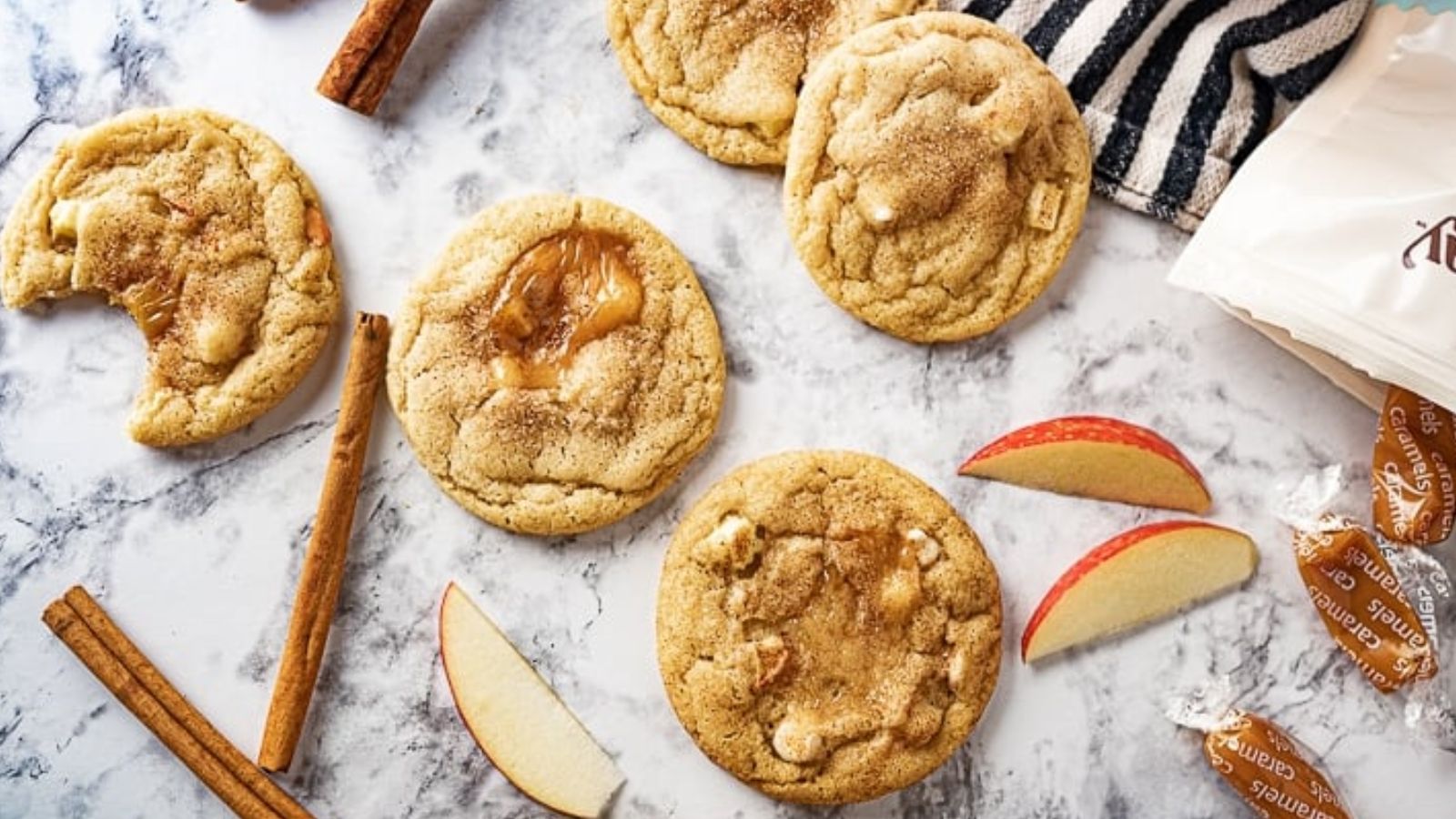 Caramel Apple Cider Cookies