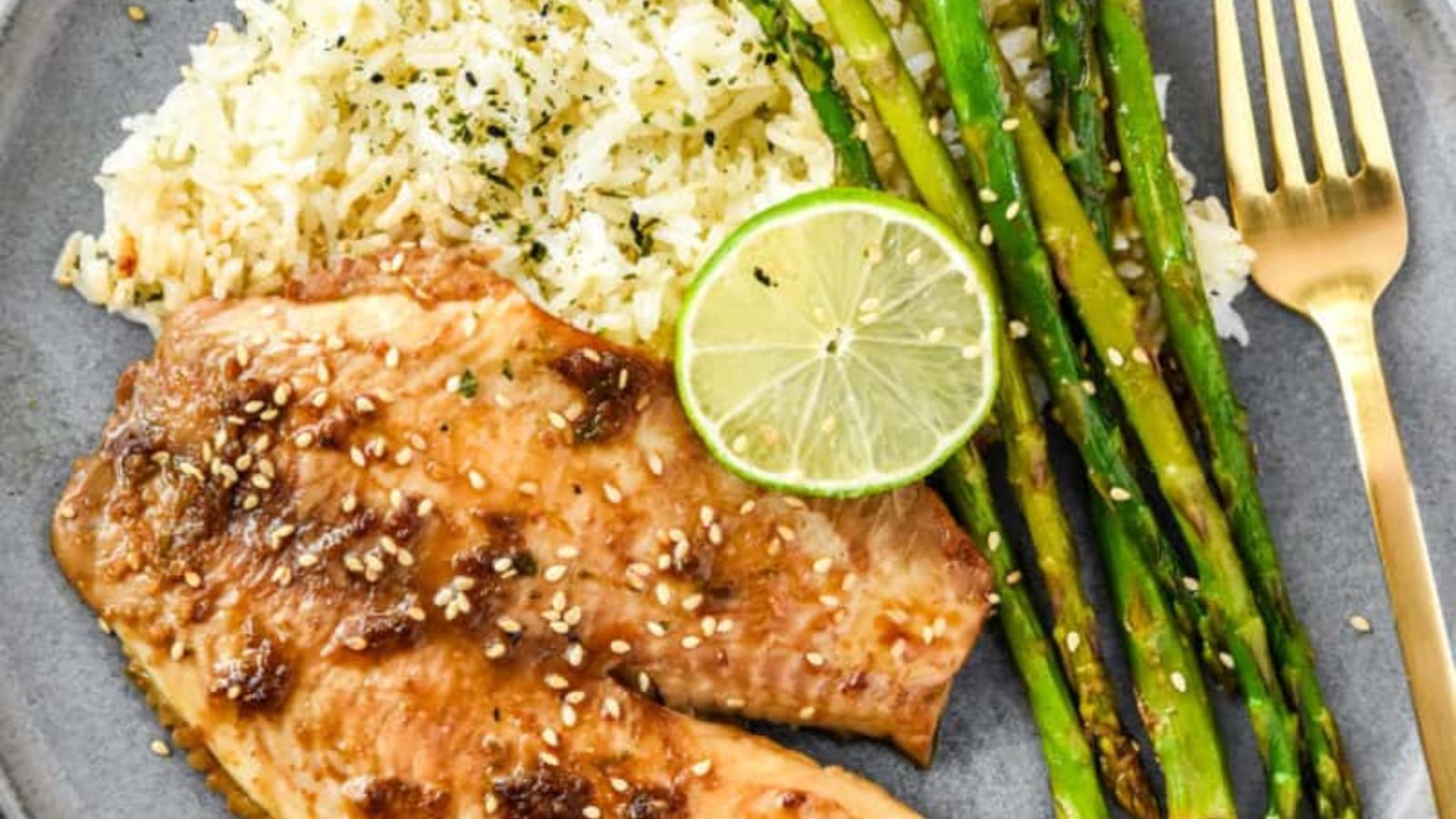 Ginger Soy Tilapia and Broiled Asparagus