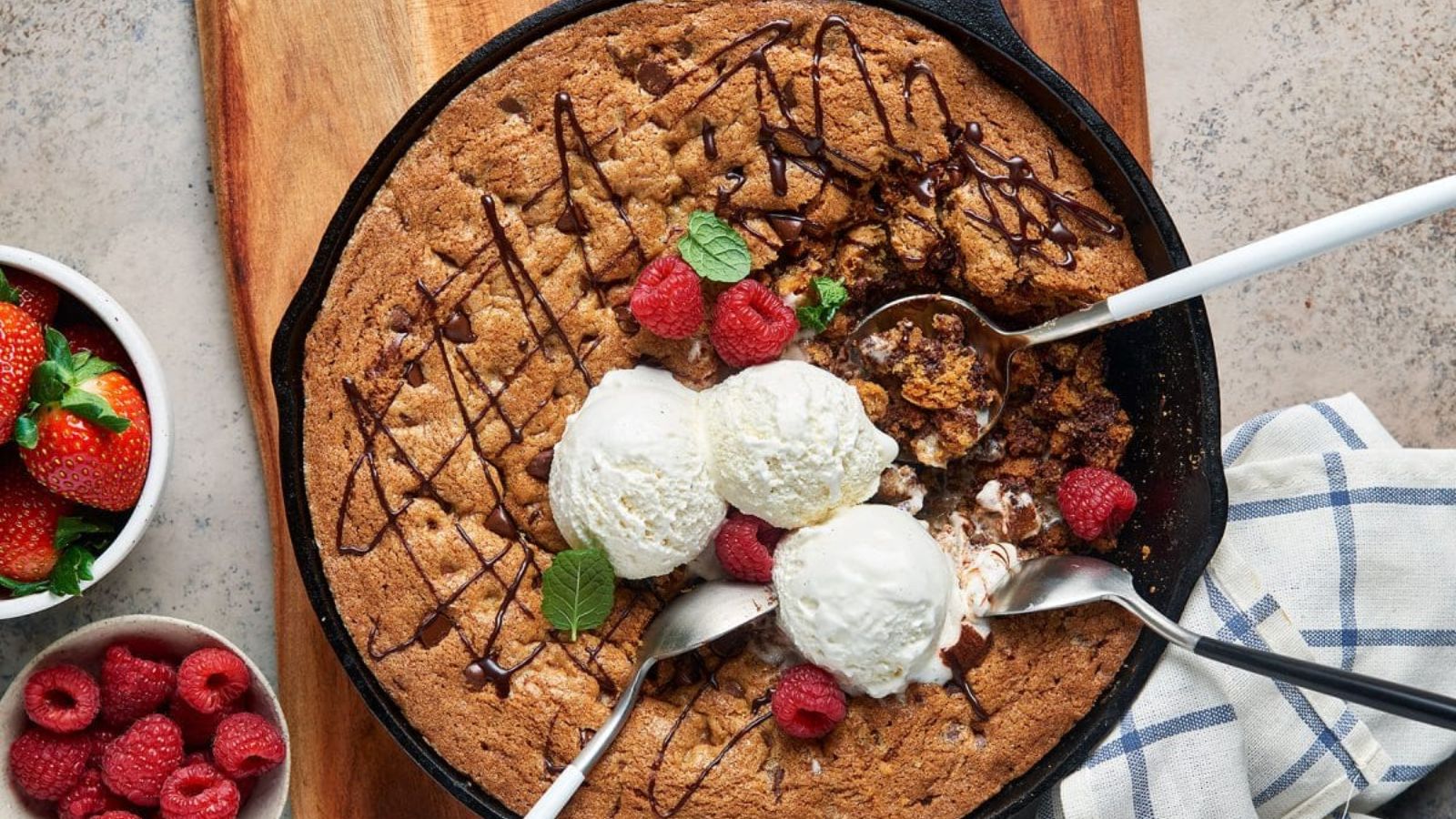 Chocolate Chip Skillet Cookie