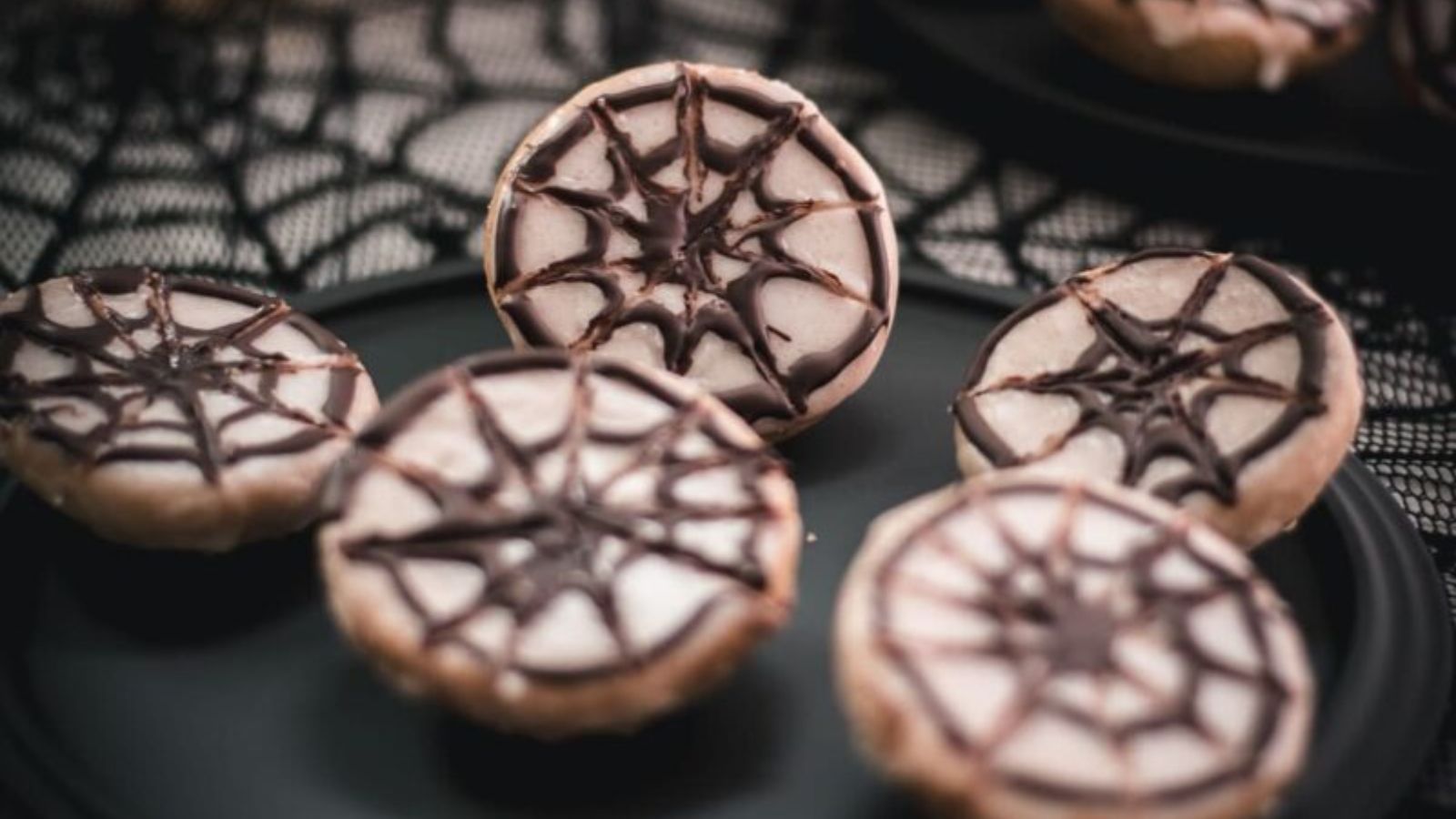 Hauntingly Delicious Spiderweb Cookies