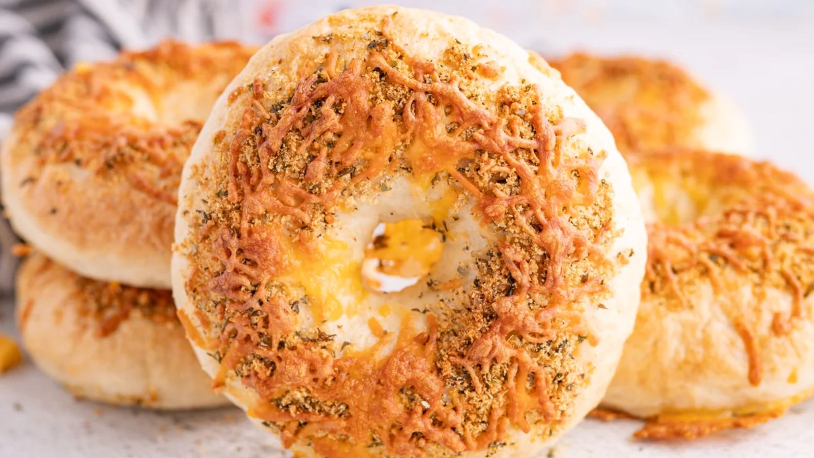 Italian Herbs and Cheese Bagels