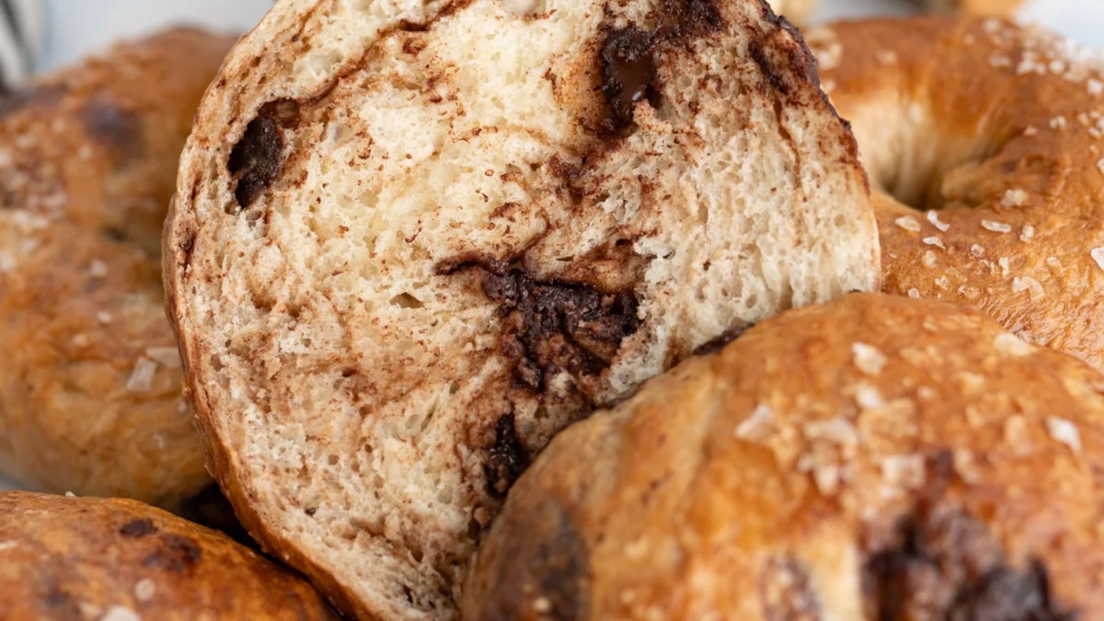 Salty Chocolate Chip Bagels