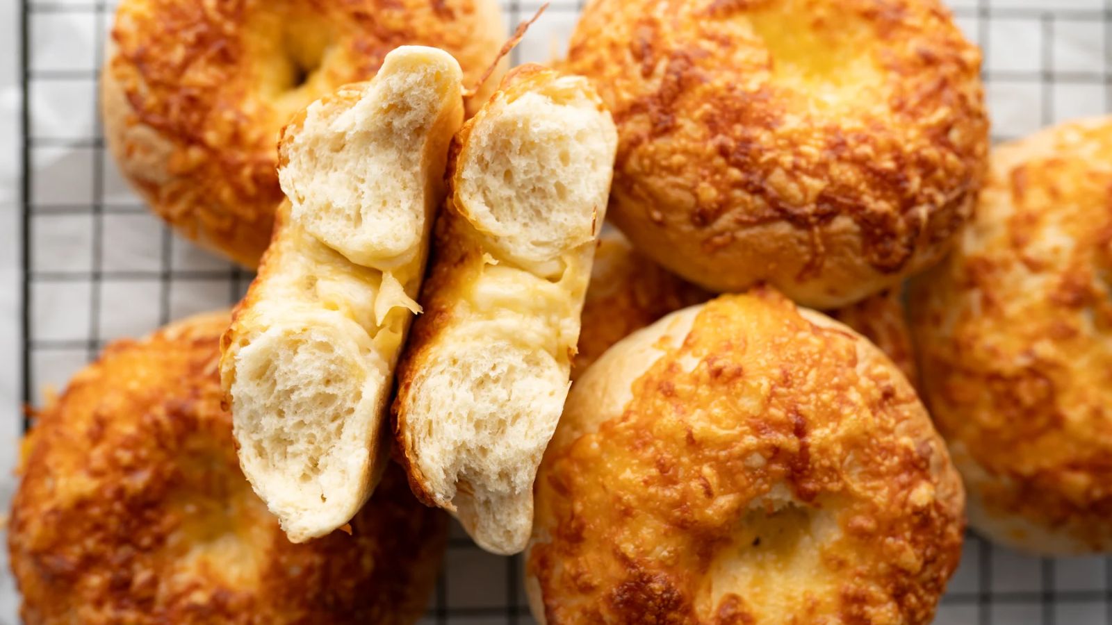 Three Cheese Bagels