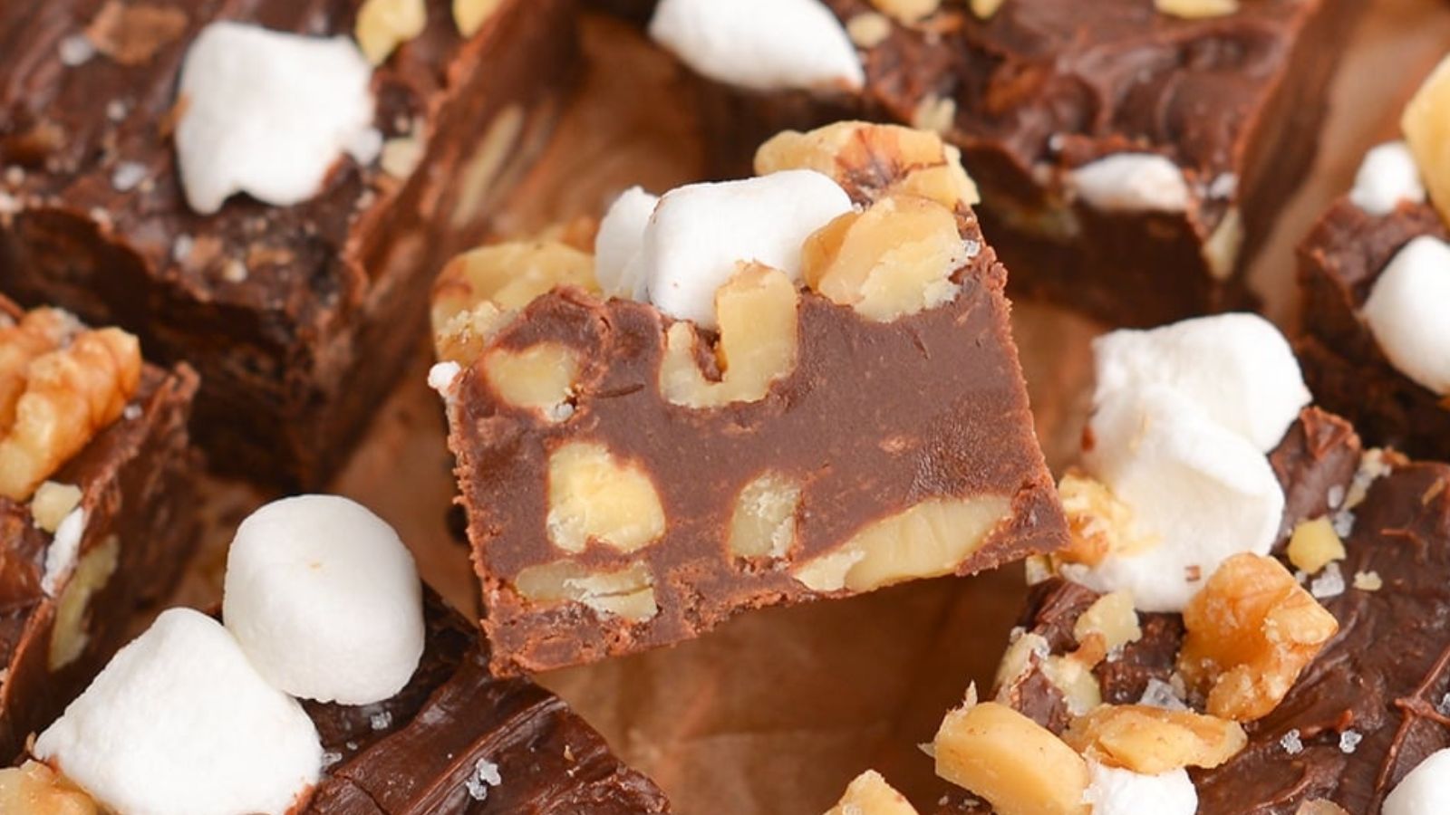 Easy Rocky Road Fudge