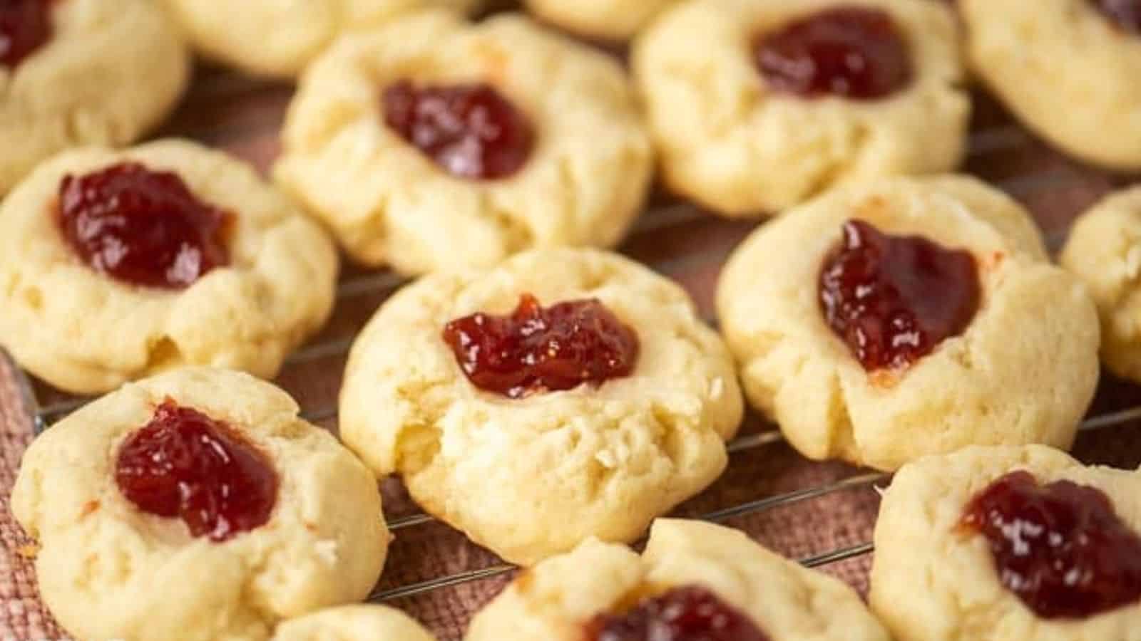Guava Berry Coconut Thumbprint Cookies
