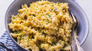 Gorgonzola Pasta with Pine Nuts