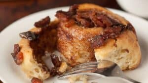 Maple Bacon Cinnamon Rolls