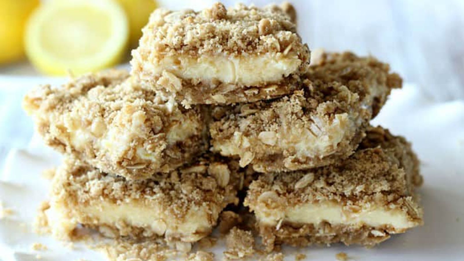 Oatmeal Lemon Creme Bars