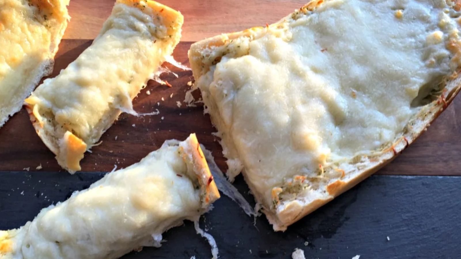 Four Cheese Roasted Garlic Bread