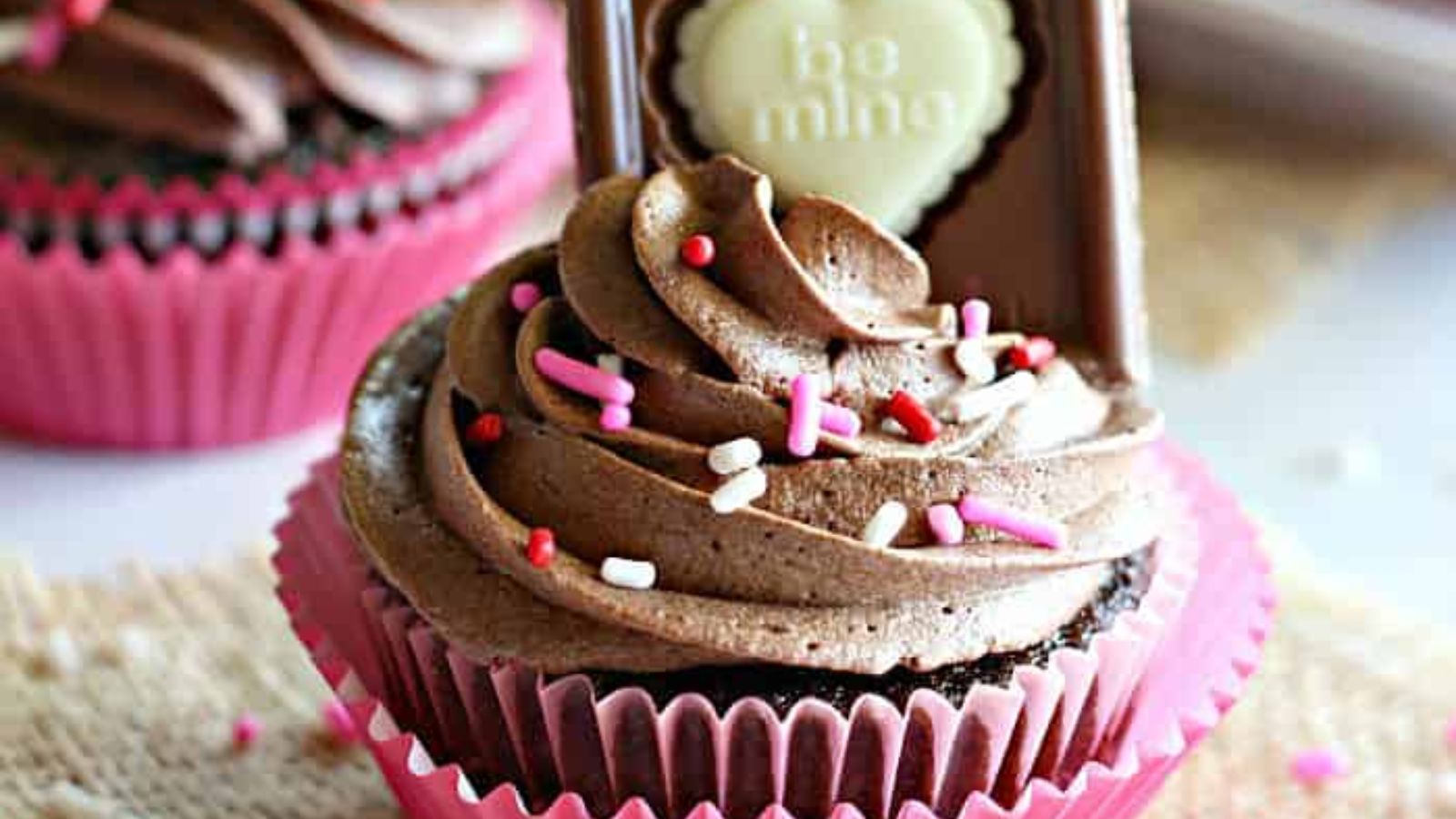 Buttermilk Chocolate Cupcakes with Whipped Ganache Frosting