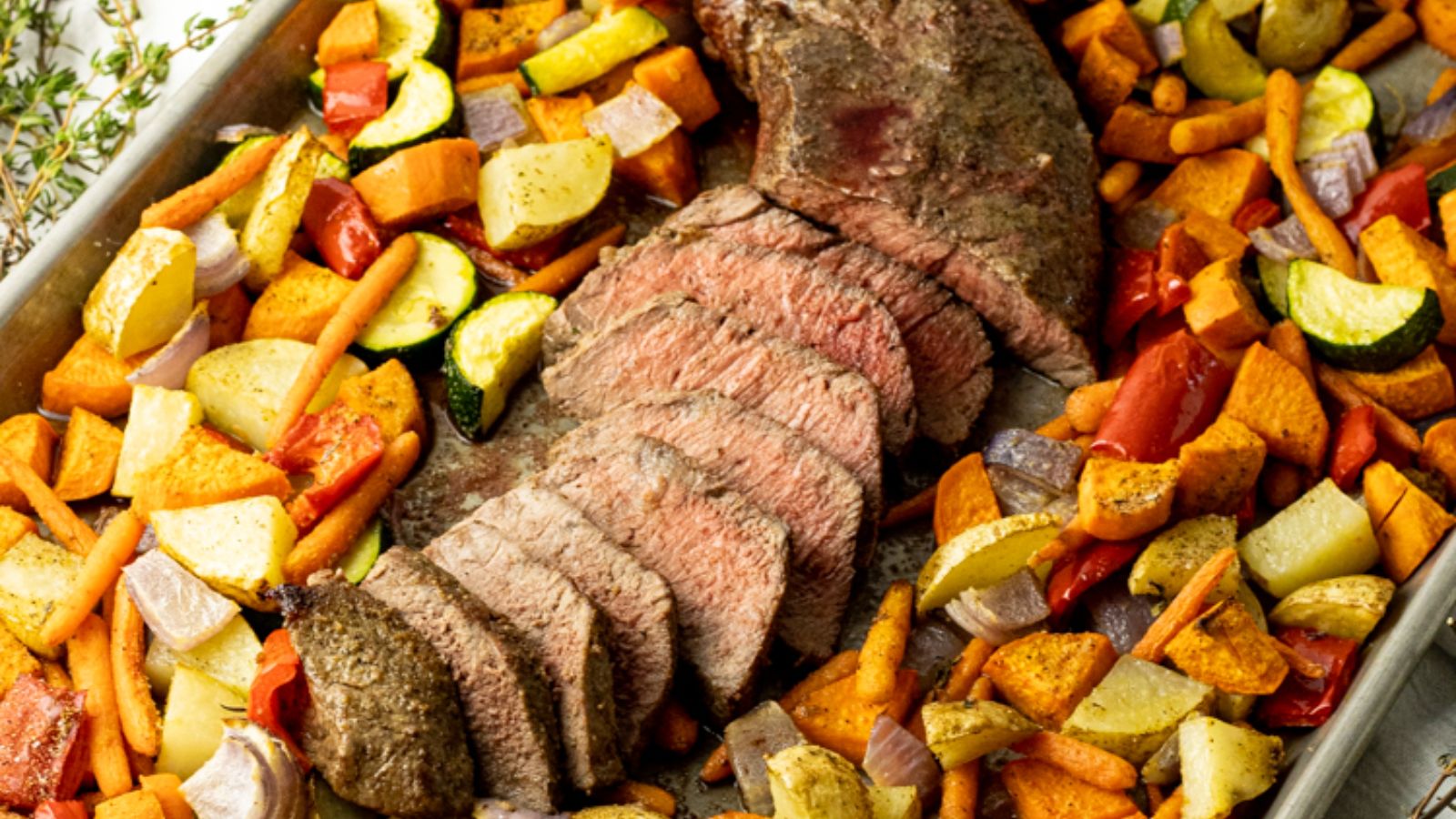 London Broil Sheet Pan Dinner