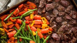 Easy Sheet Pan Beef Teriyaki