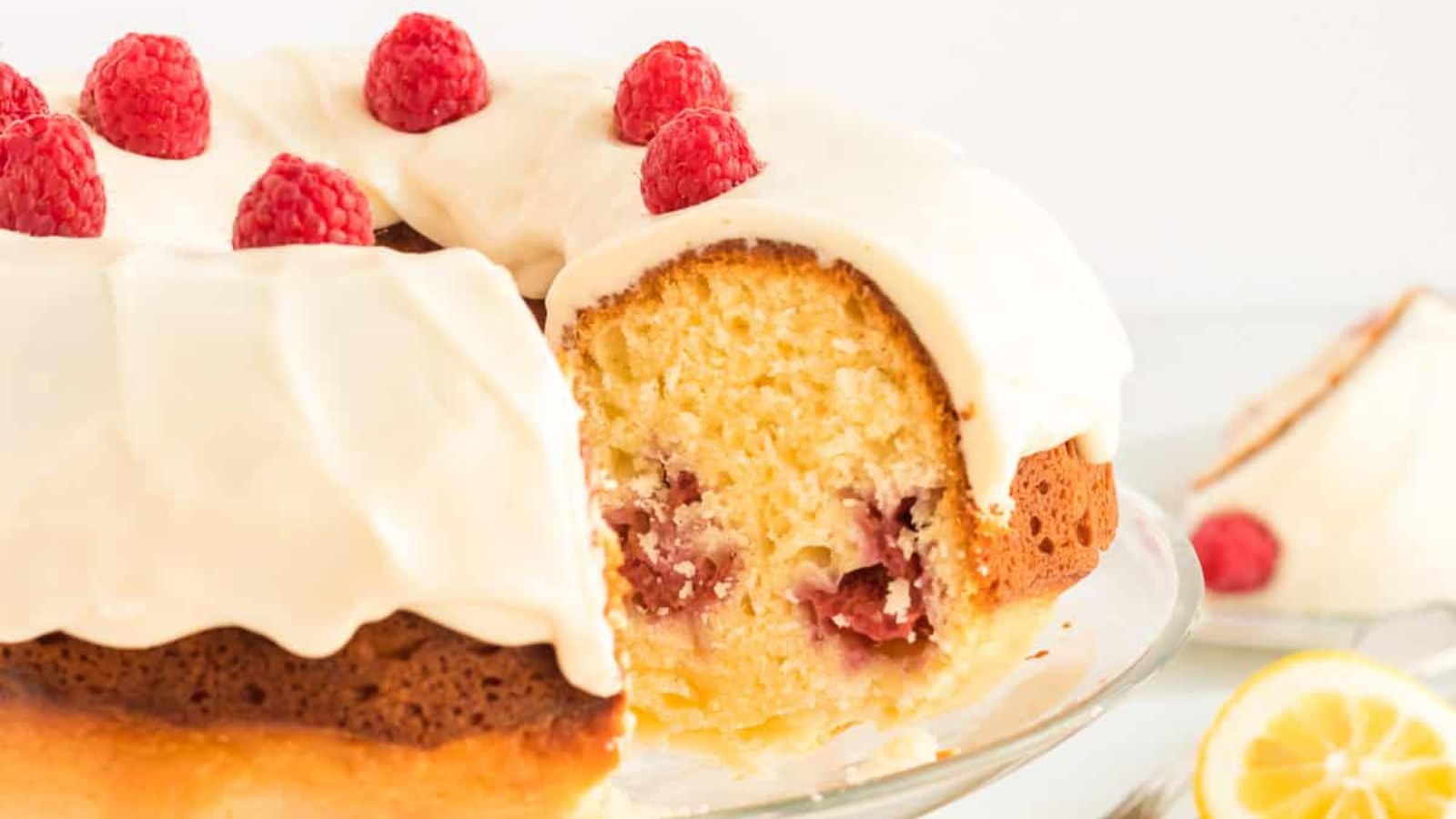 Lemon Raspberry Bundt Cake