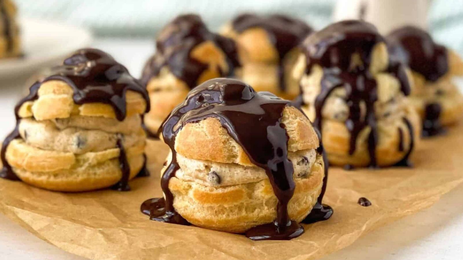 Cookie Dough Cream Puffs