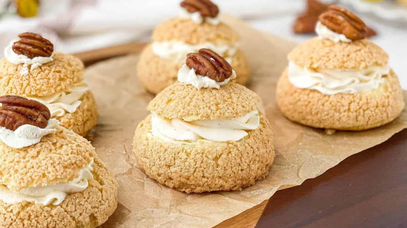 Pecan Pie Cream Puffs