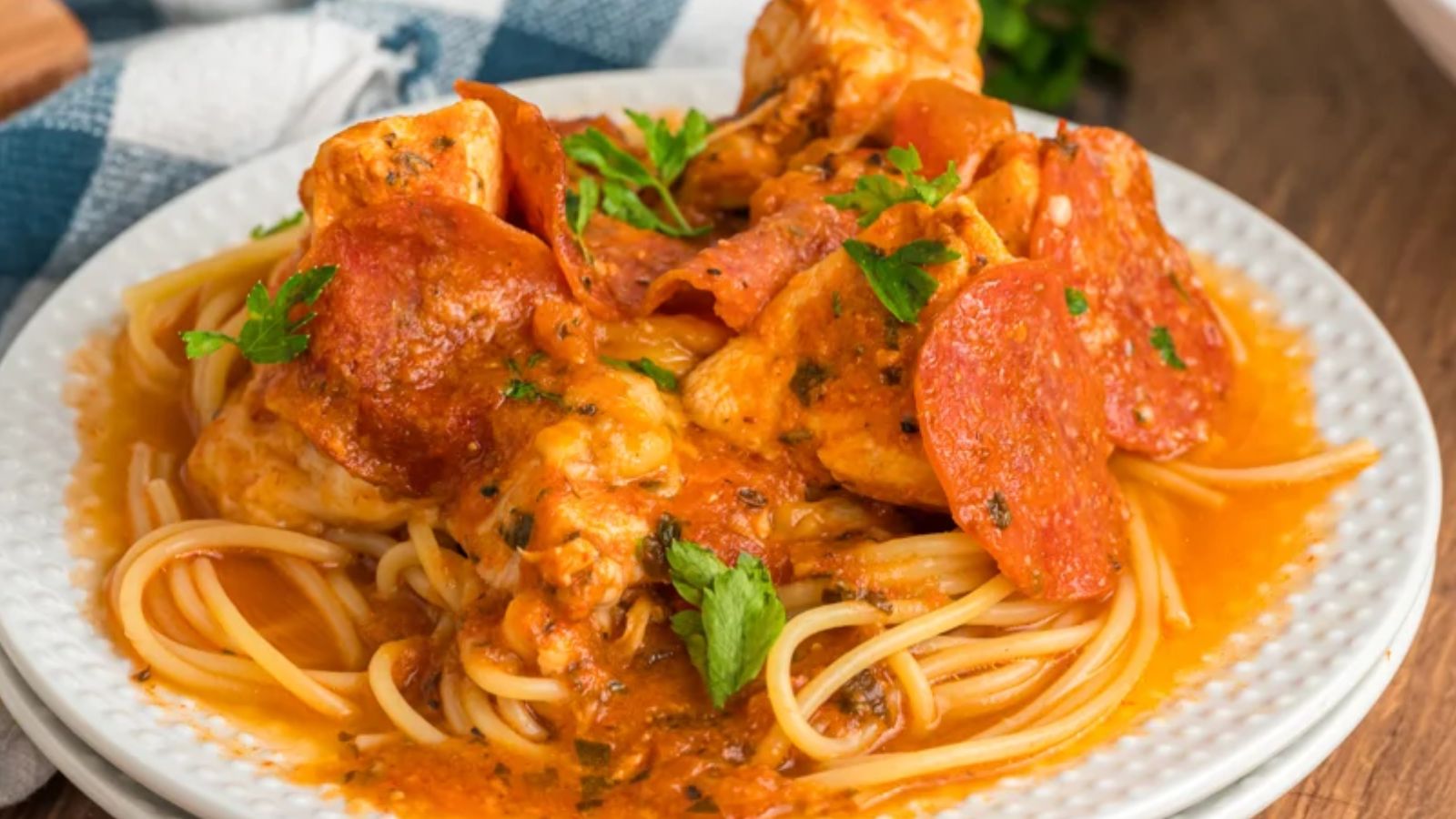 Slow Cooker Pizza Chicken
