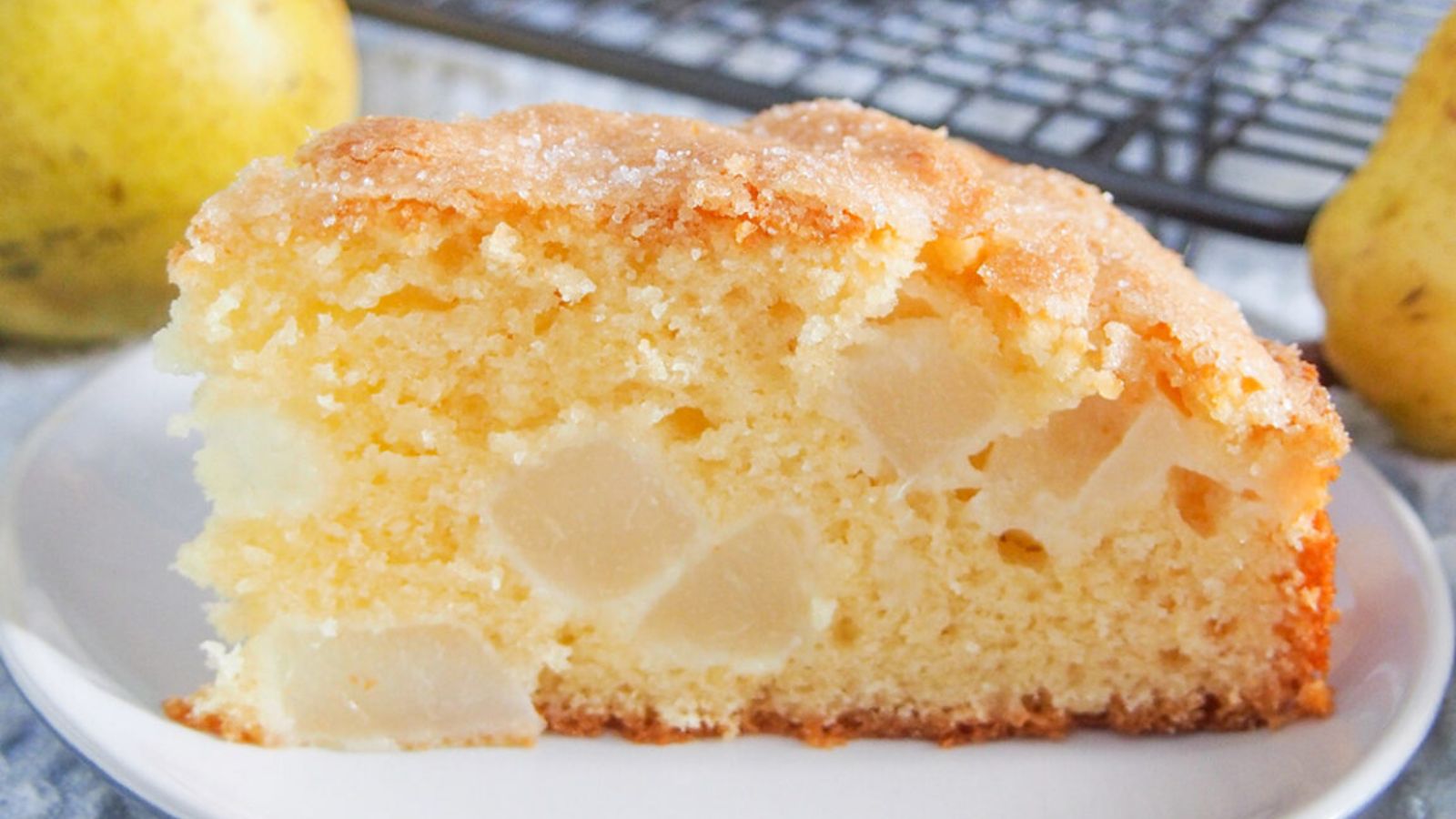 French pear cake