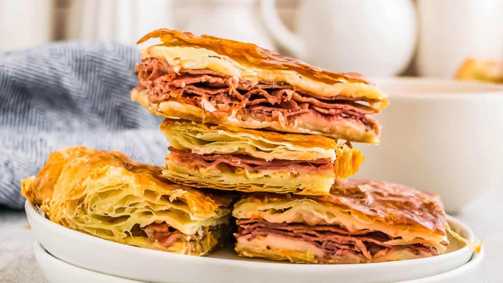 Corned Beef Puff Pastry Sliders