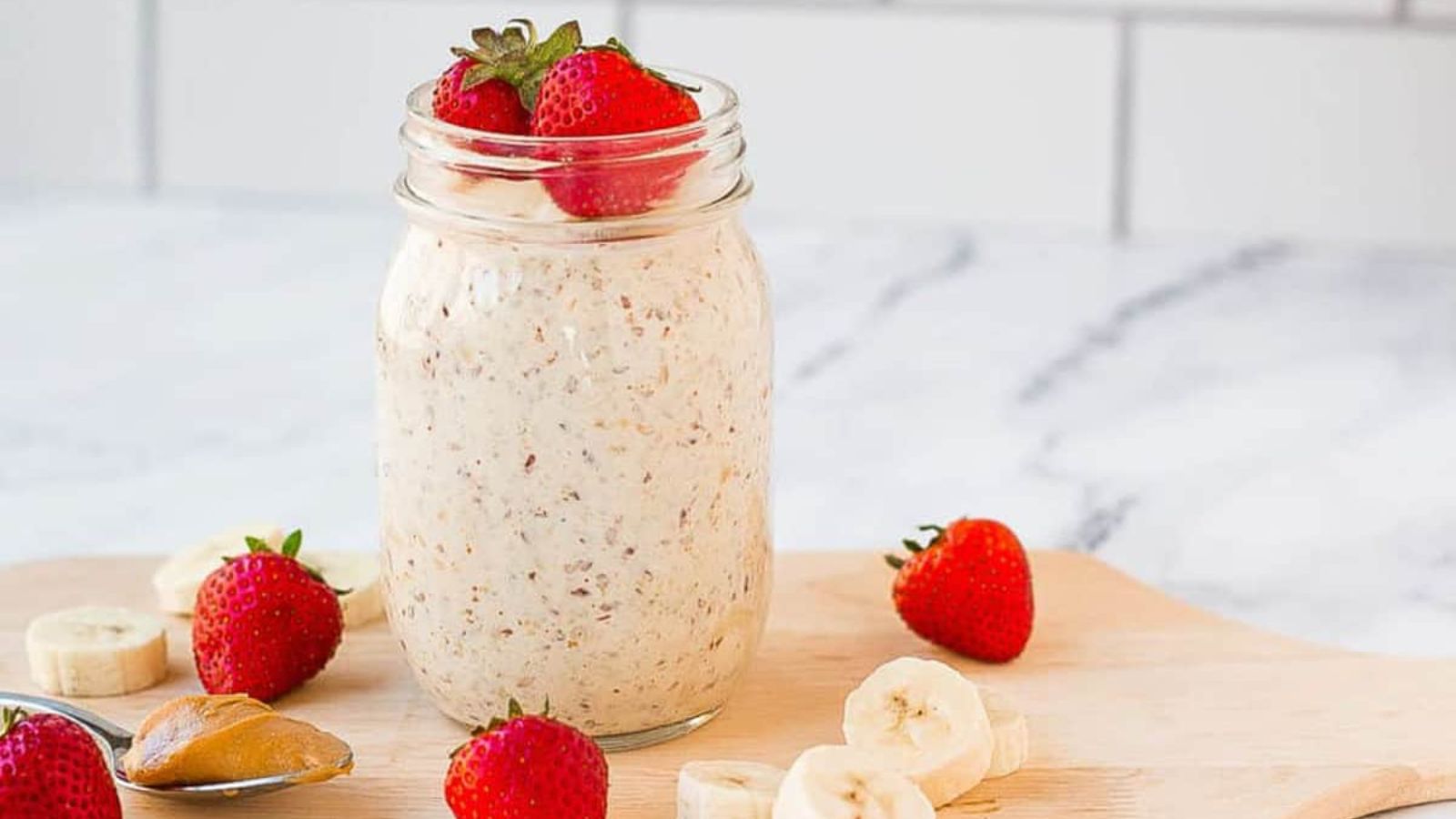 Peanut Butter Banana Overnight Oats