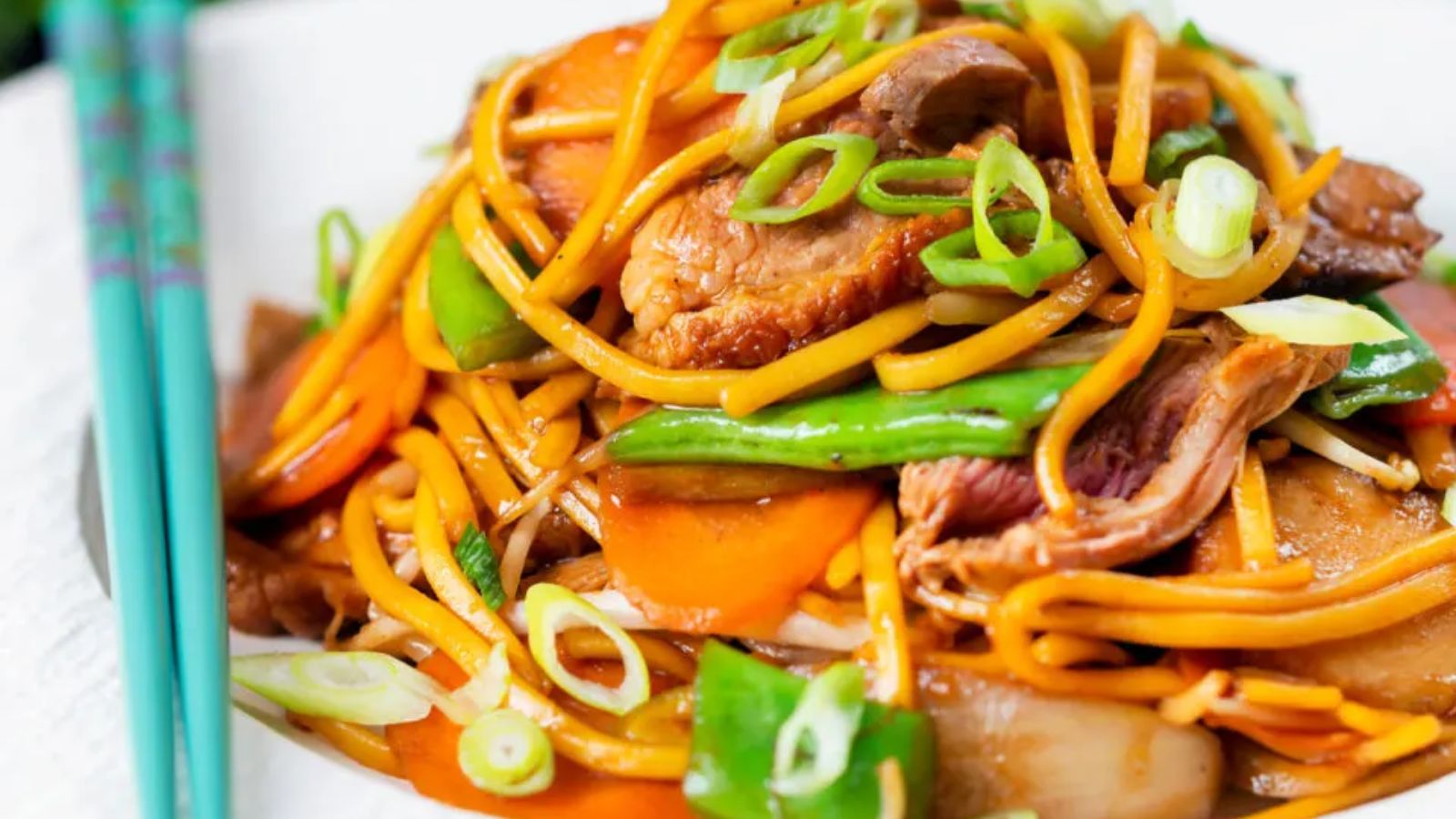 Duck Chow Mein with Hoisin Sauce