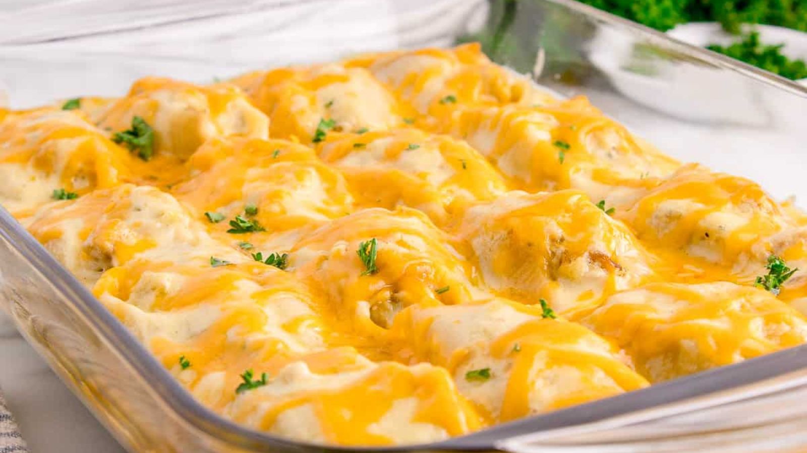 Chicken and Stuffing Stuffed Shells